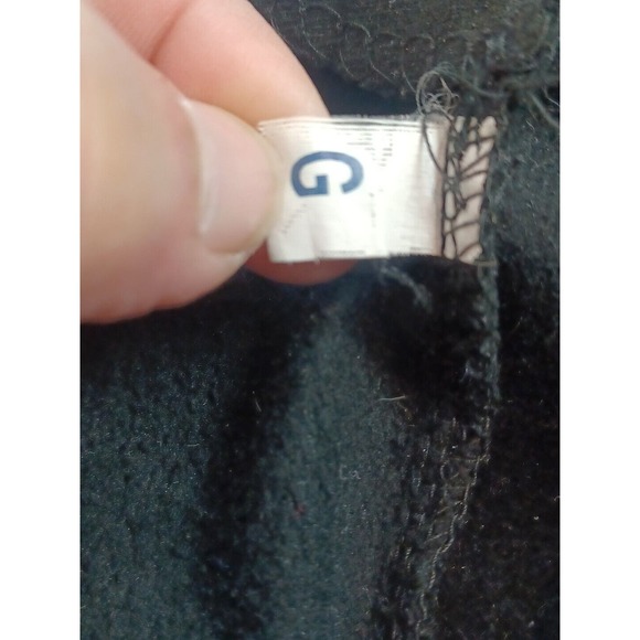 Vintage Goth Black Small Jacket Skull "Deaths Guiding Light" White Stripe - Picture 9 of 16